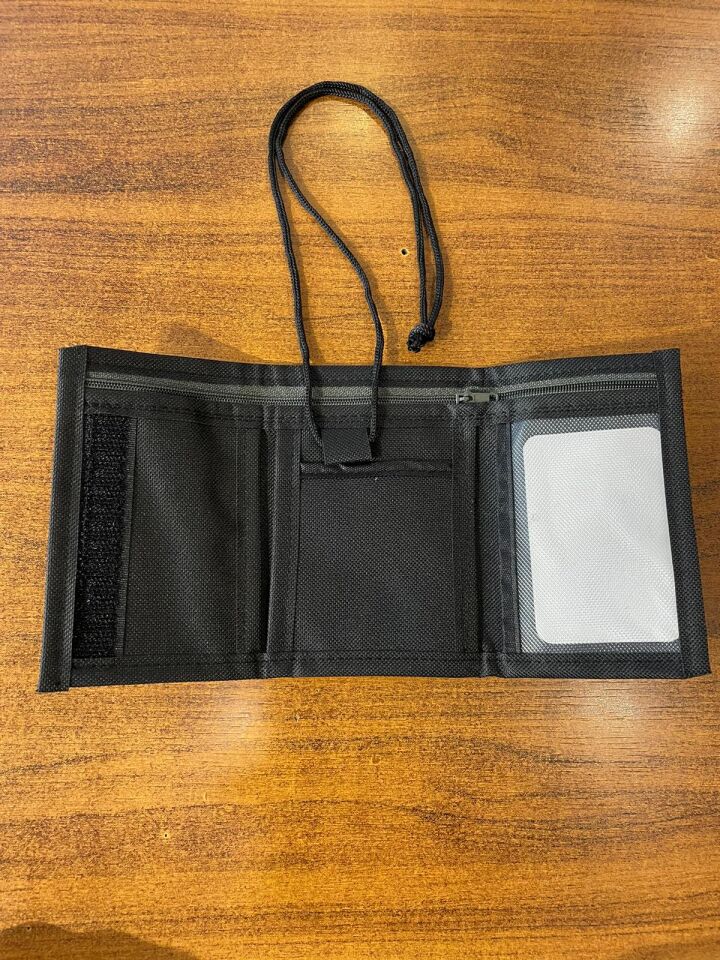 Forzacase 4 Göz Iç Fermuarlı Cırt Kapamalı Boyun Asmalı Asker Cüzdanı Türkiye Bayrak Desen - FC616