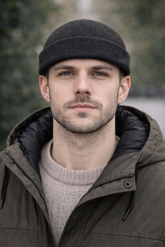 Hamze Hip Hop Docker Retro Model Kaşe Kumaş Kışlık Şapka Bere