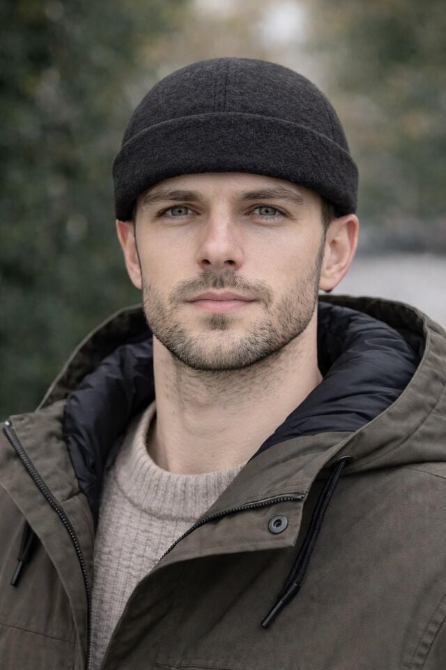 Hamze Hip Hop Docker Retro Model Kaşe Kumaş Kışlık Şapka Bere