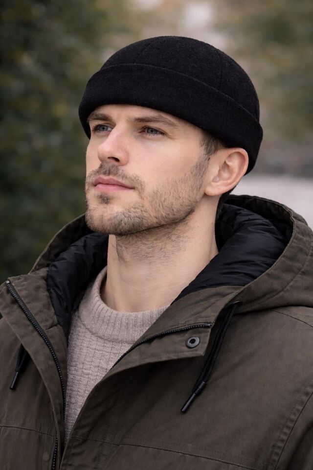 Hamze Hip Hop Docker Retro Model Kaşe Kumaş Kışlık Şapka Bere