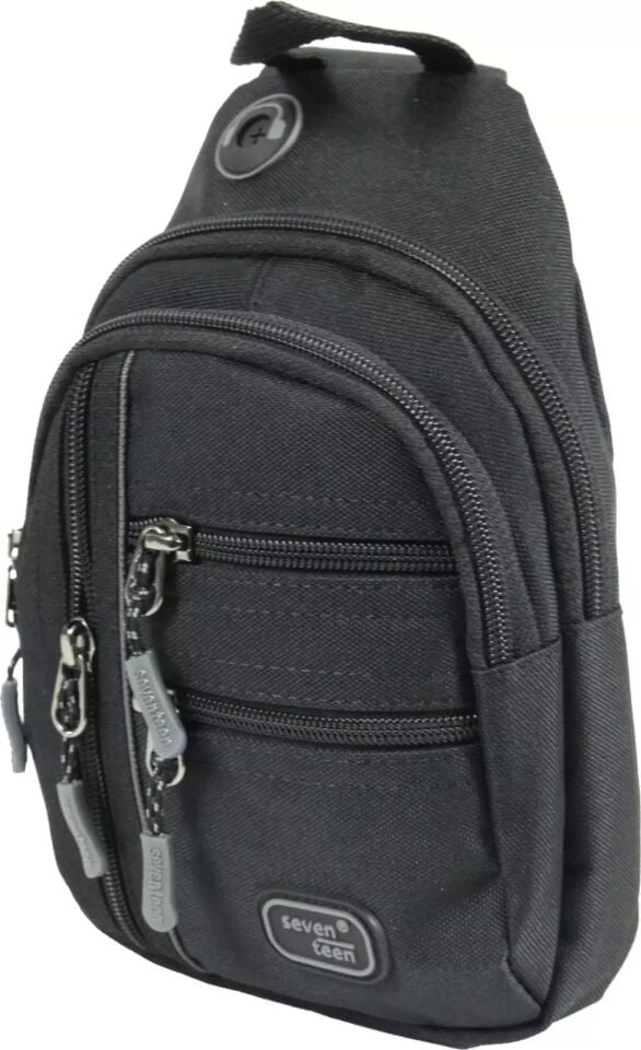 Hamze Seventeen 4924 Body Bag Omuz Çantası – Polyester Siyah-Gri