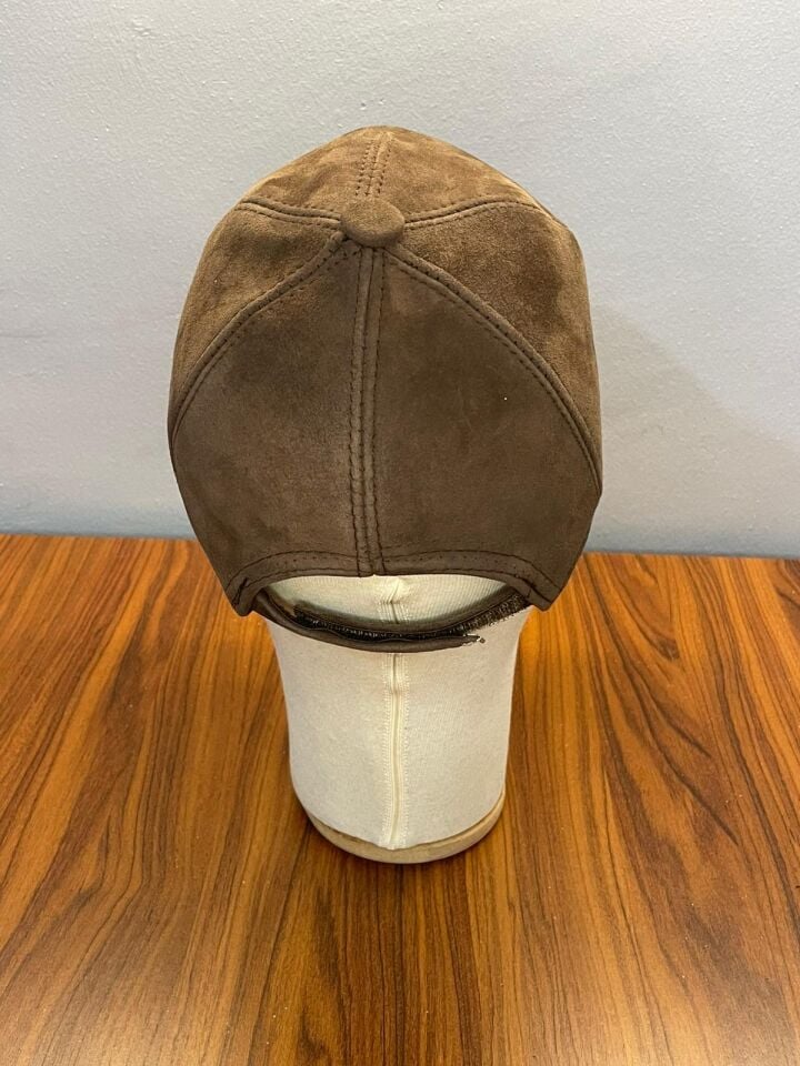 Hamze %100 Süet Deri Kışlık Erkek Cap Şapka