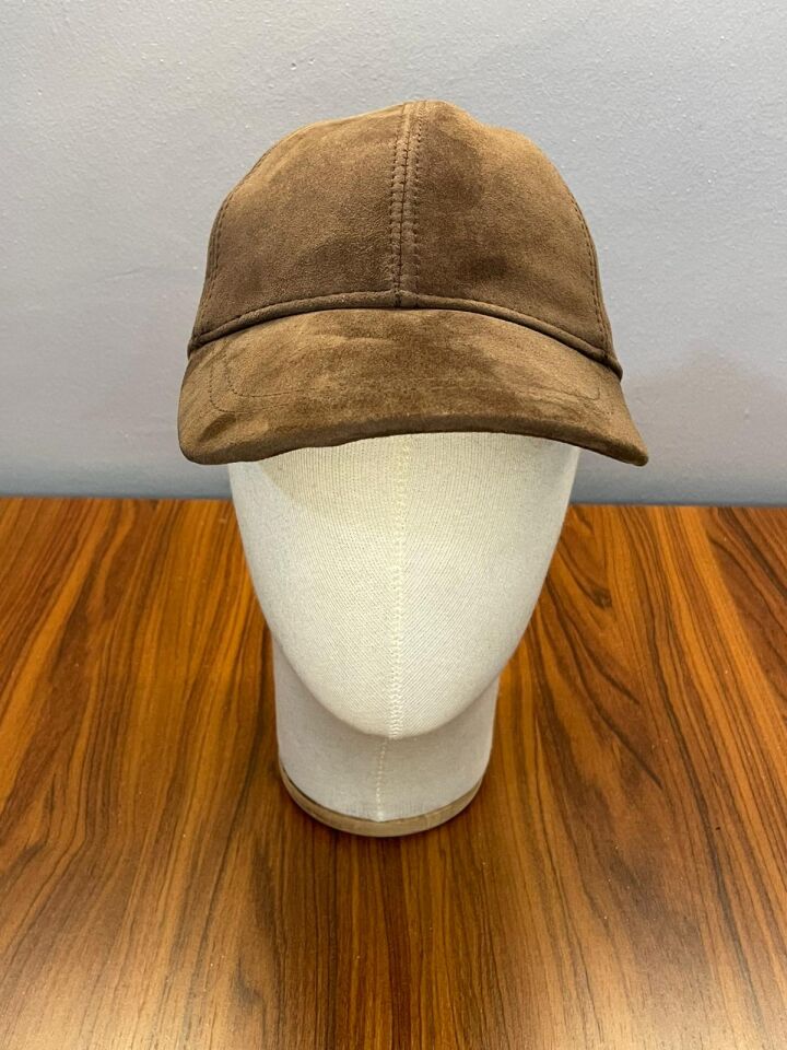 Hamze %100 Süet Deri Kışlık Erkek Cap Şapka