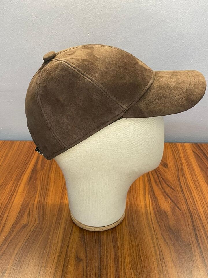 Hamze %100 Süet Deri Kışlık Erkek Cap Şapka