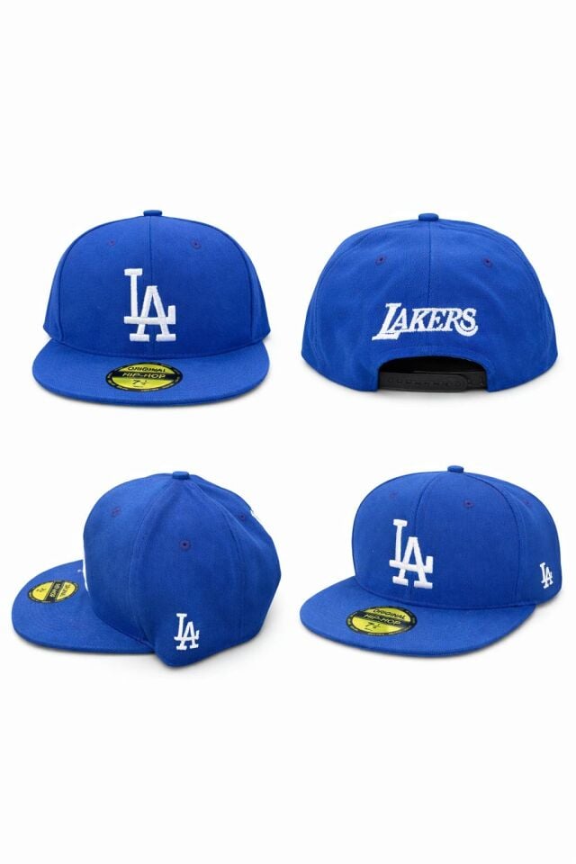 Hamze La Lakers Hip-Hop Snapback Rapper Saks Mavi Cap Şapka
