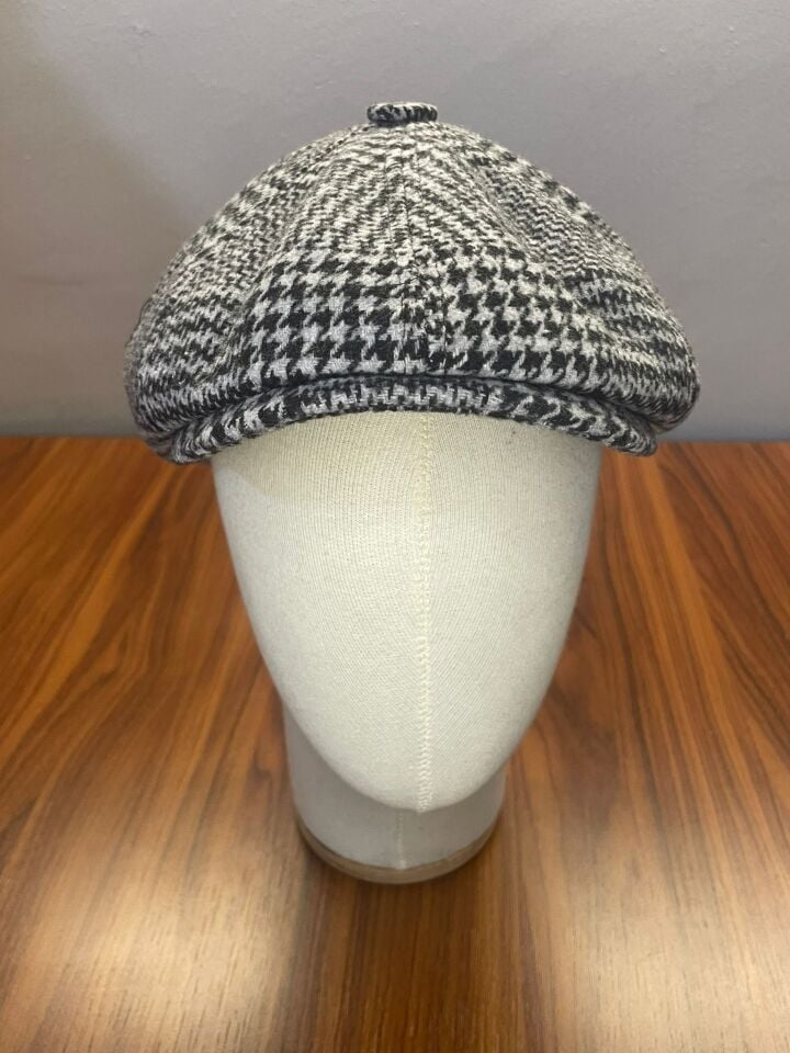 Hamze Peaky Blinders Vintage Model Ekoseli Kışlık Kasket Şapka