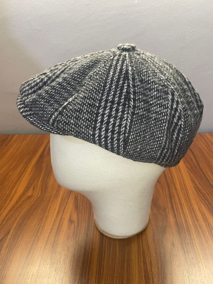 Hamze Peaky Blinders Vintage Model Ekoseli Kışlık Kasket Şapka