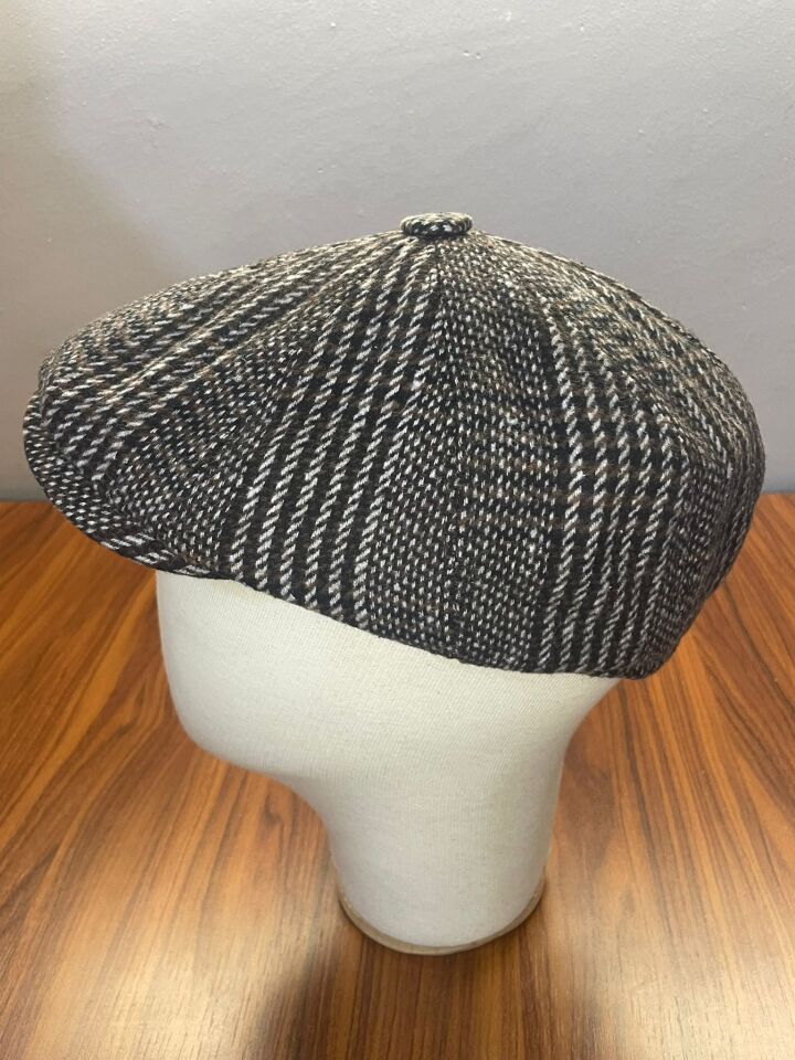 Hamze Peaky Blinders Vintage Model Ekoseli Kışlık Kasket Şapka